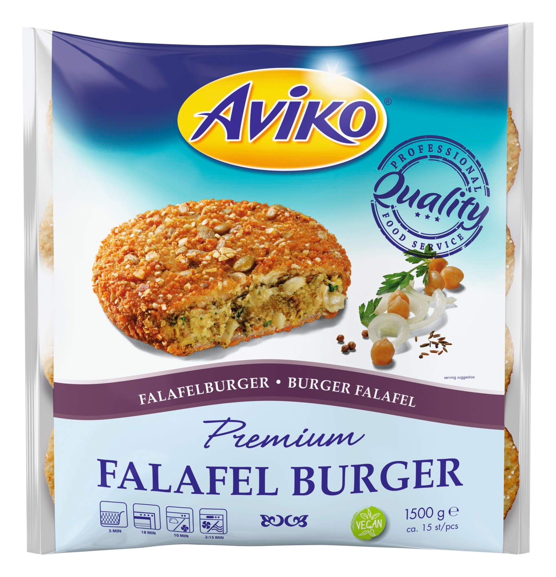Aviko burger falafel 1500g