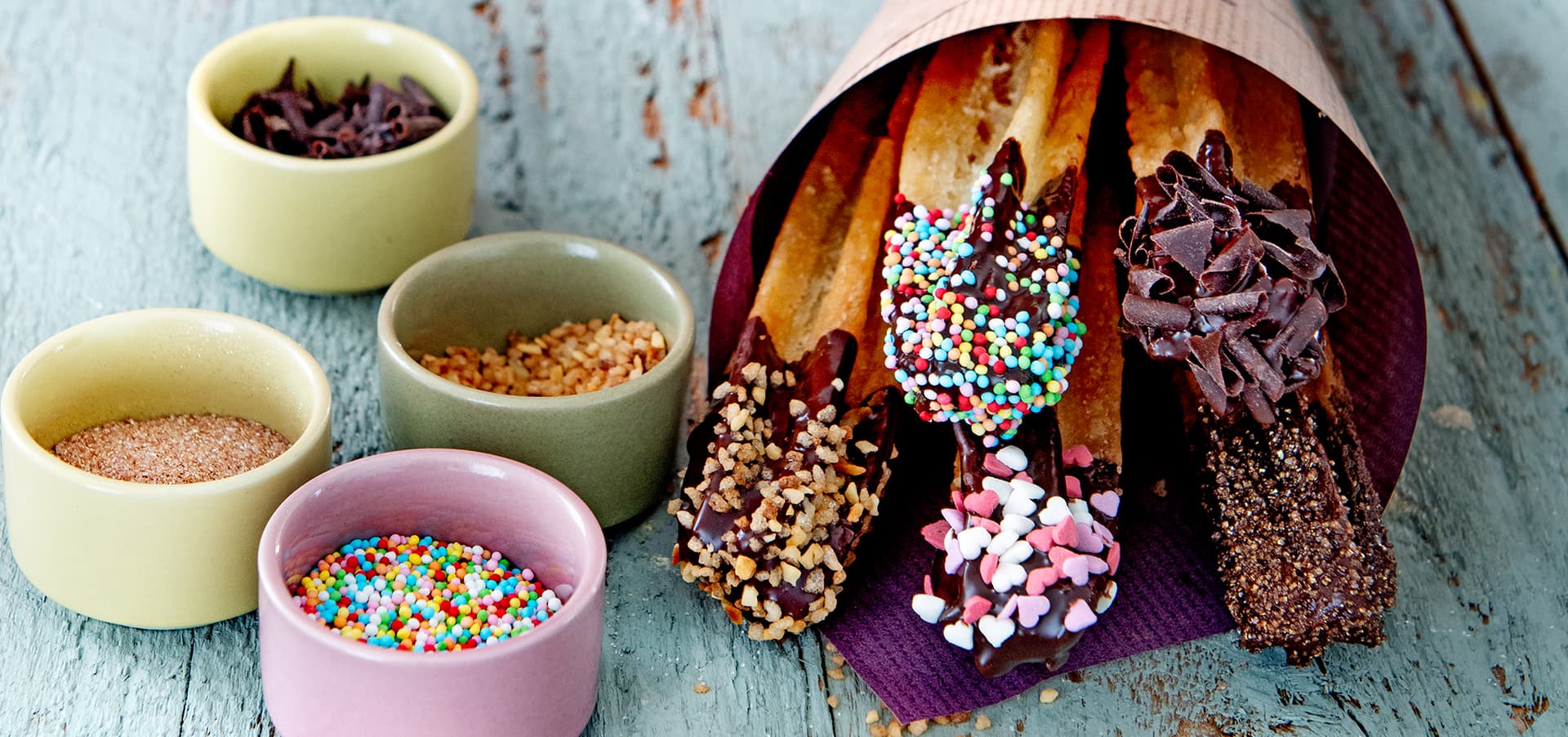 churros cu sos de ciocolata