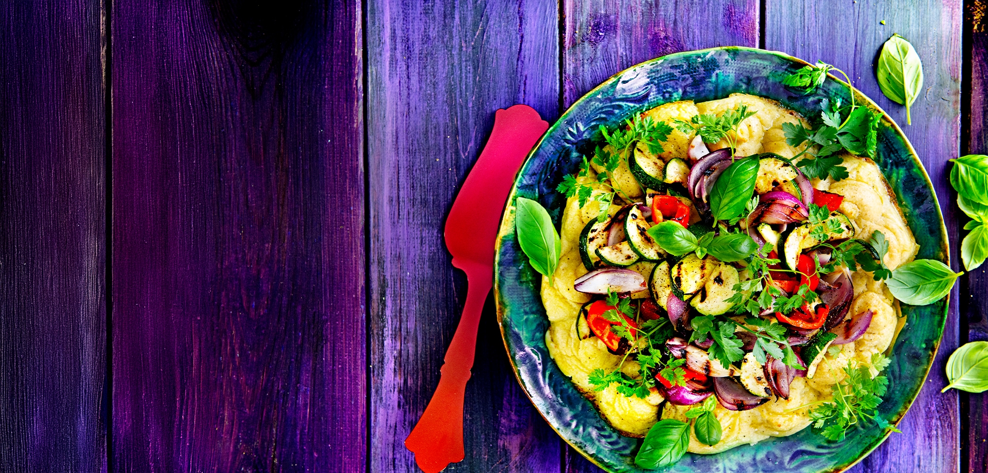 pavlova delicioasă cu legume la grătar